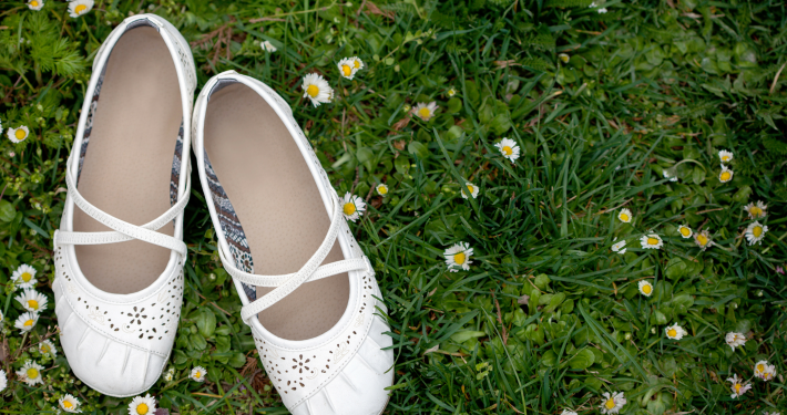 ladies-white-summer ballerina-shoes